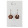 Boucles d'oreilles en papier savanne | Madame Framboise