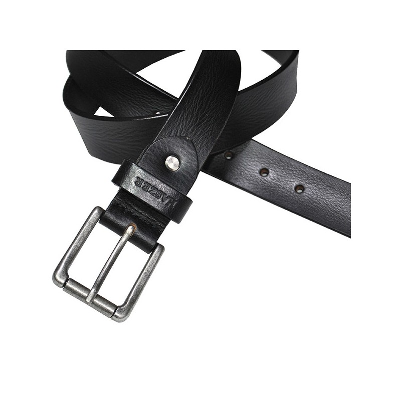 Black leather belt - Kaszer | Madame Framboise