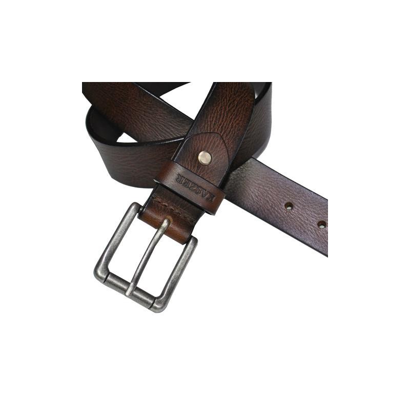 Brown leather belt - Kaszer