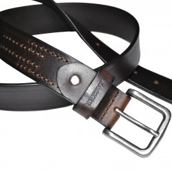 Brown leather belt - Kaszer | Madame Framboise
