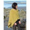 Mustard green woollen poncho | Madame Framboise