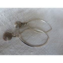 Ethnic silver earrings - Madame Framboise