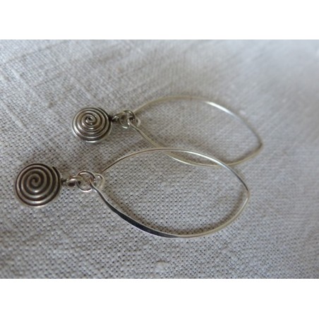 Boucles D'oreilles Loop Trio pour Femme en Argent