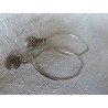 Ethnic silver earrings - Madame Framboise