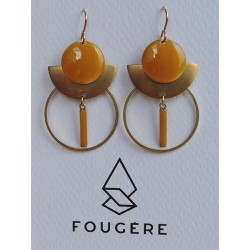 Boucles d'oreilles ocre - 09 | Madame Framboise