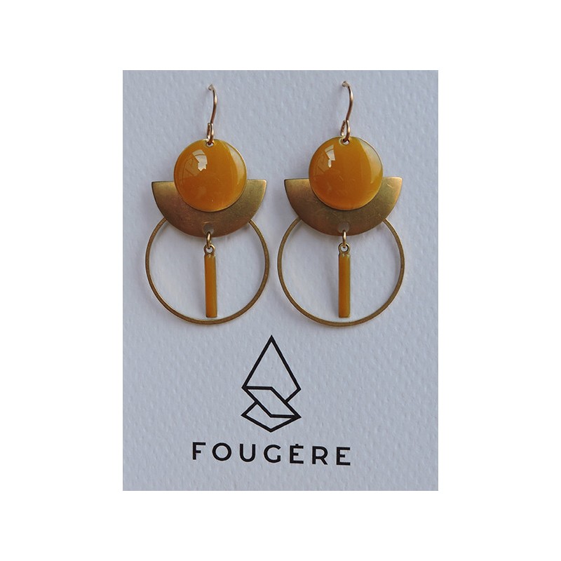 Boucles d'oreilles ocre - 09 | Madame Framboise