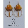 Boucles d'oreilles ocre - 09 | Madame Framboise