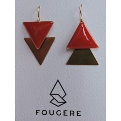Boucles d'oreilles rouge | Madame Framboise