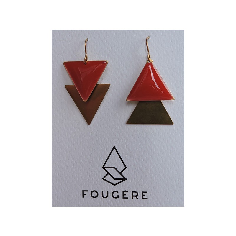 Boucles d'oreilles rouge | Madame Framboise