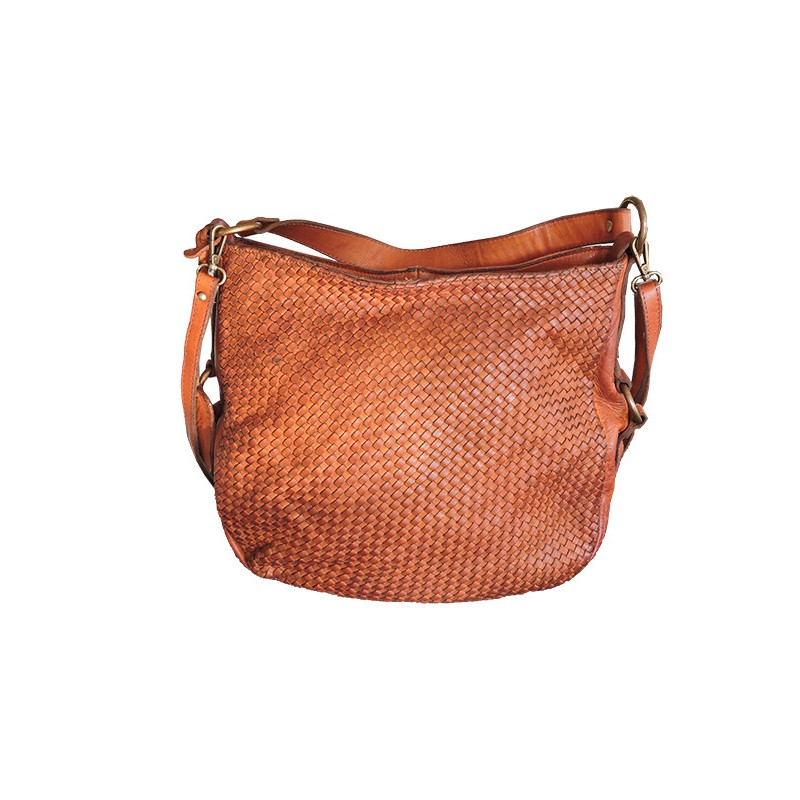 Women's plaited leather handbag | Madame Framboise