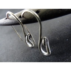 Fine silver earrings - Madame Framboise