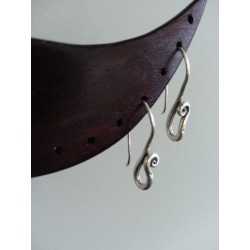 Ethnic silver earrings - Madame Framboise