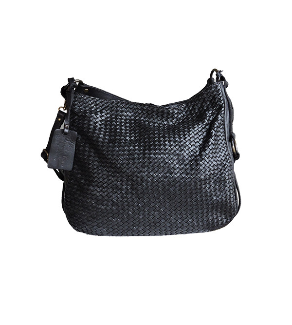 braided leather handbag