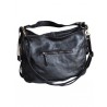 Women's plaited black leather handbag | Madame Framboise