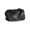 Women's black leather tote bag | Madame Framboise