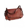 Large cognac leather satchel | Madame Framboise