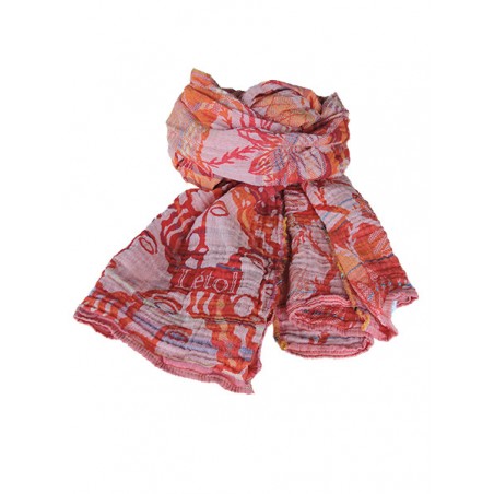 Foulard en coton bio Létol - Abricot | Madame Framboise Foulard en coton bio Létol - Abricot | Madame Framboise
