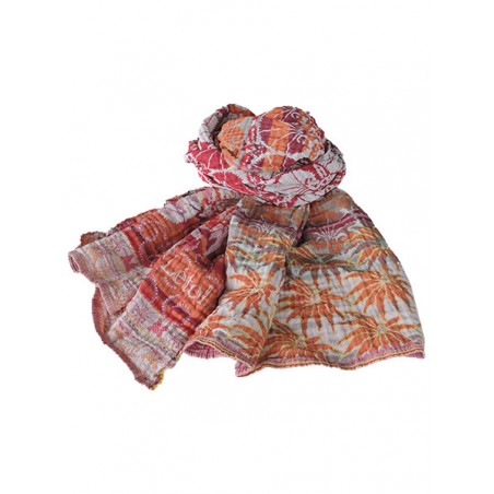 Foulard en coton bio Létol - Brique | Madame Framboise Foulard en coton bio Létol - Brique | Madame Framboise