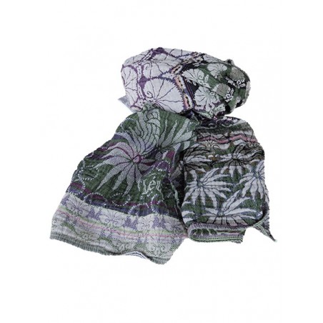 Foulard en coton bio Létol - Olives Parme | Madame Framboise Foulard en coton bio Létol - Olives Parme | Madame Framboise