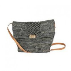 Crossbody raffia pouch - Alveola | Madame Framboise