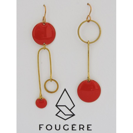 Boucles d'oreilles rouge - 02 | Madame Framboise Boucles d'oreilles rouge - 02 | Madame Framboise