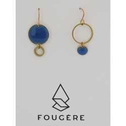 Boucles d'oreilles bleu - 05 | Madame Framboise