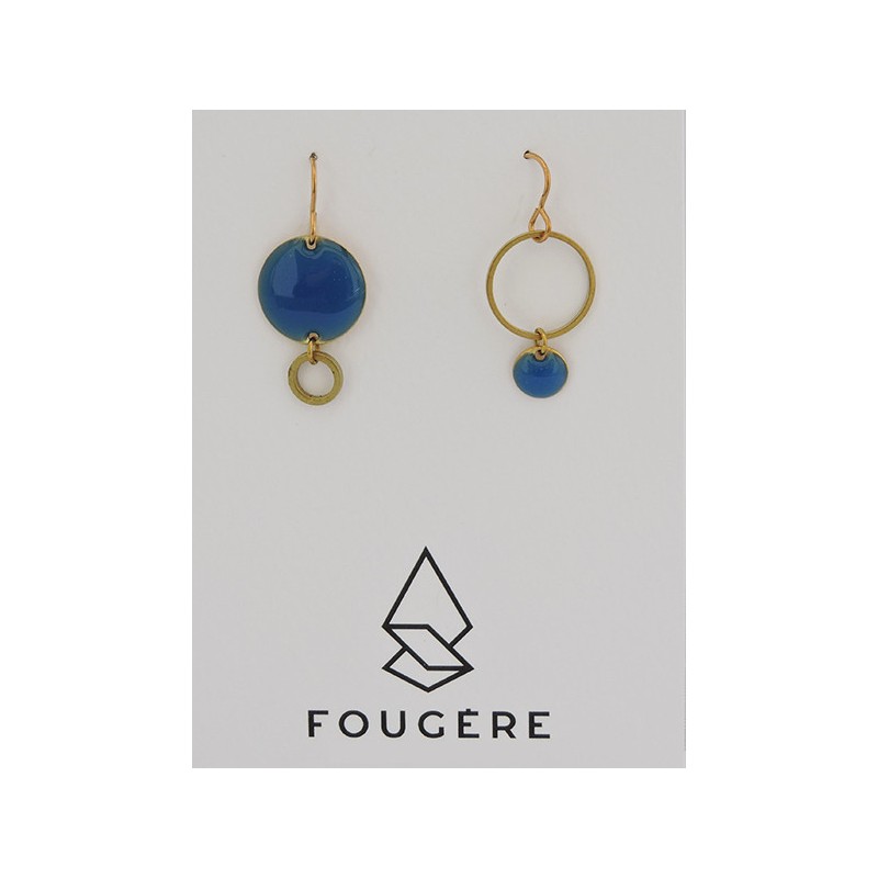 Boucles d'oreilles bleu - 05 | Madame Framboise