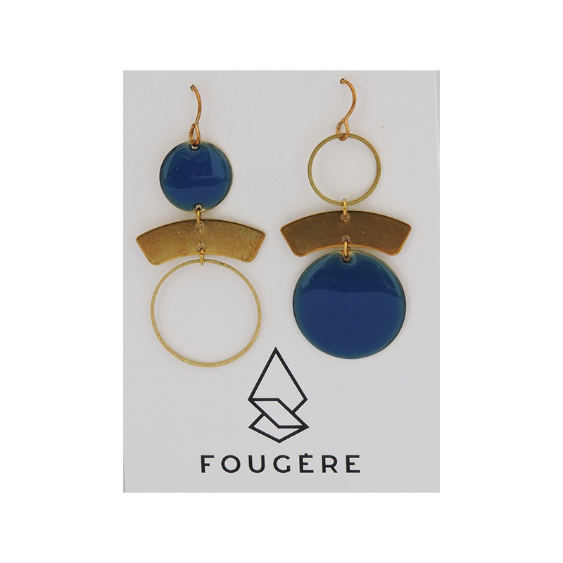 Boucles d'oreilles bleu - 06 | Madame Framboise