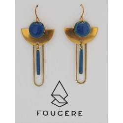 Boucles d'oreilles bleu - 07 | Madame Framboise