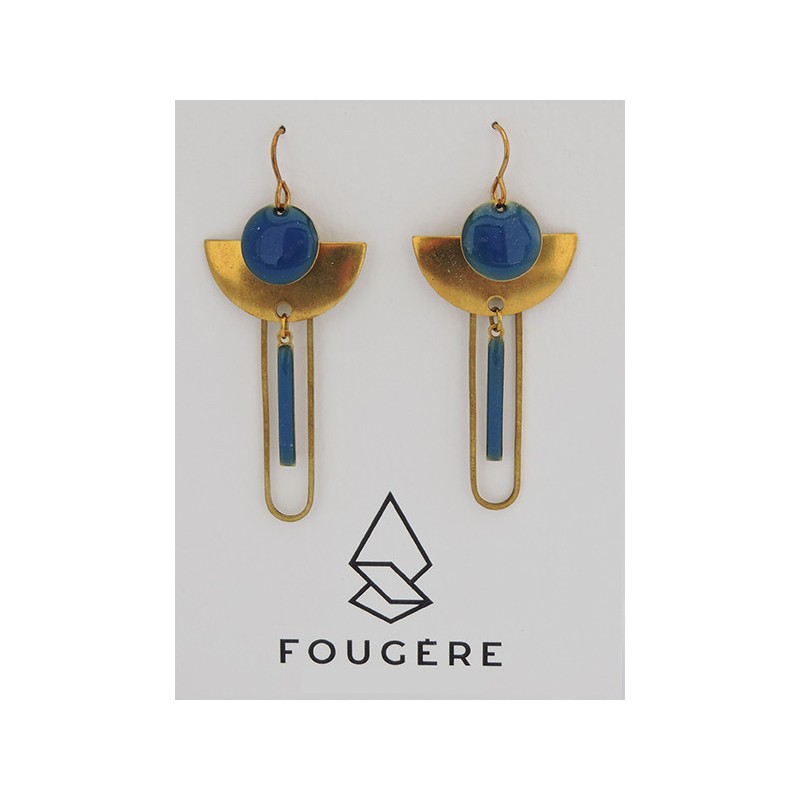Boucles d'oreilles bleu - 07 | Madame Framboise