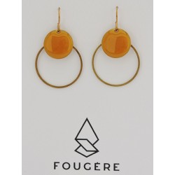 Boucles d'oreilles ocre - 10 | Madame Framboise