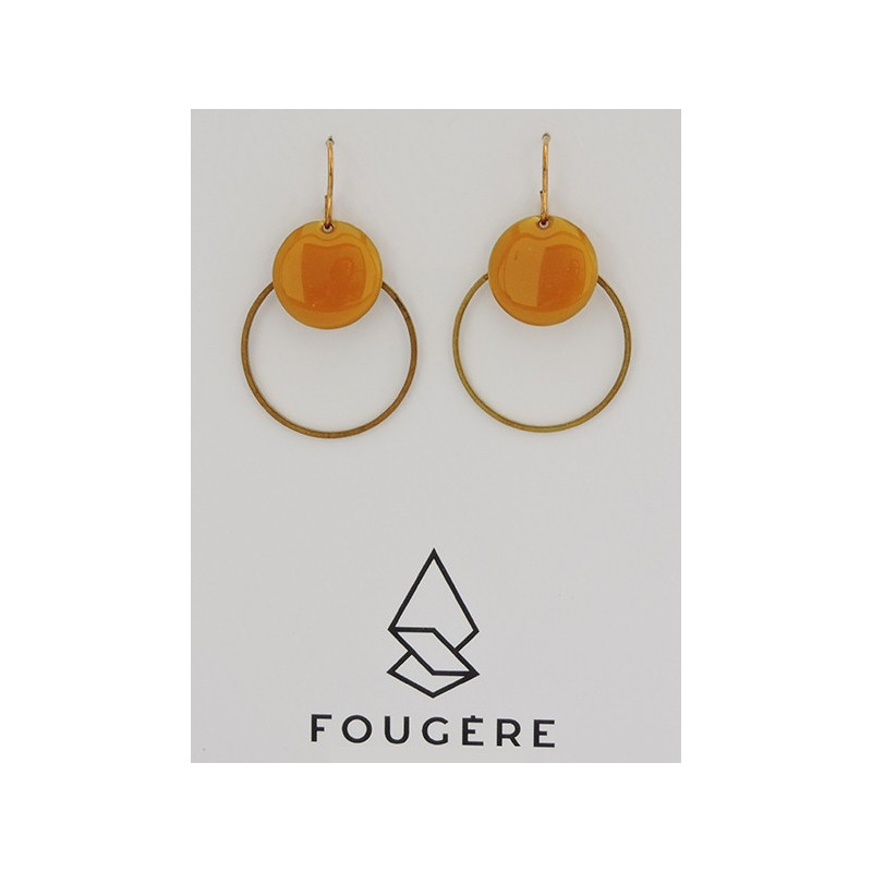Boucles d'oreilles ocre - 10 | Madame Framboise