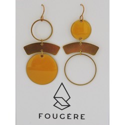 Boucles d'oreilles ocre - 12 | Madame Framboise
