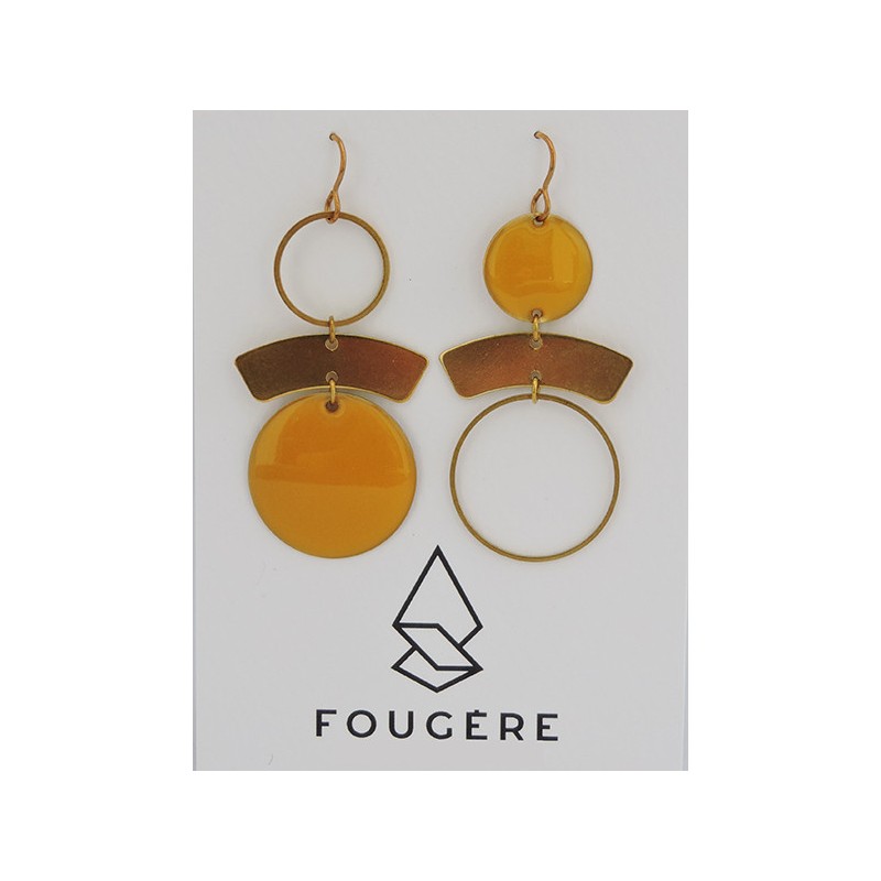 Boucles d'oreilles ocre - 12 | Madame Framboise