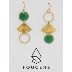 Boucles d'oreilles vertes - 06 | Madame Framboise