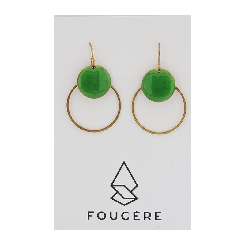 Boucles d'oreilles vertes - 10 | Madame Framboise