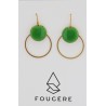 Boucles d'oreilles vertes - 10 | Madame Framboise