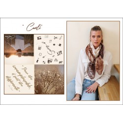 Cotton voile scarf Caelina - Caeli | Madame Framboise