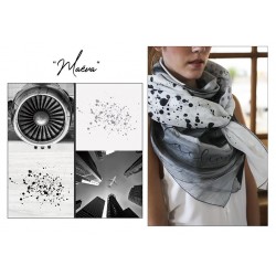 Cotton voile scarf Caelina - Maëva | Madame Framboise