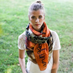 Cotton voile scarf Caelina - Savanah | Madame Framboise