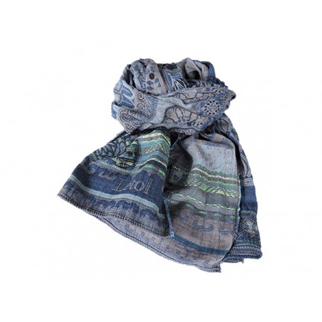 Foulard en coton bio Létol - Jean | Madame Framboise Foulard en coton bio Létol - Jean | Madame Framboise
