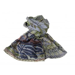 Organic cotton scarf Létol - Anis marine | Madame Framboise