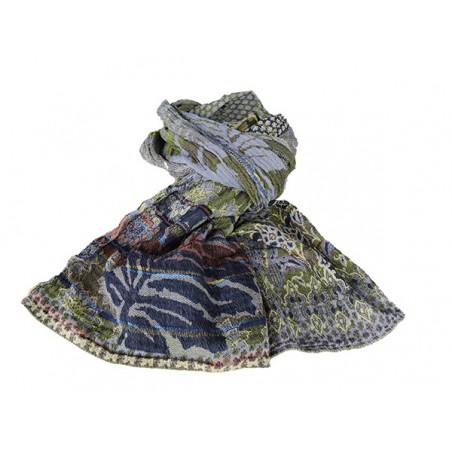 Foulard en coton bio Létol - Anis marine | Madame Framboise Foulard en coton bio Létol - Anis marine | Madame Framboise