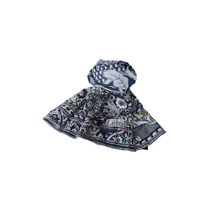 Foulard en coton bio Létol - Midnight | Madame Framboise