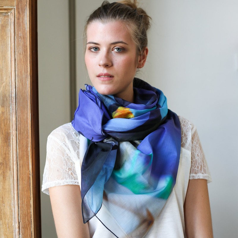 Foulard en voile de coton Caelina - Camille | Madame Framboise