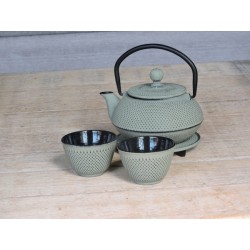 Khaki teapot in cast iron | Madame Framboise