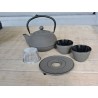 Taupe cast iron teapot | Madame Framboise