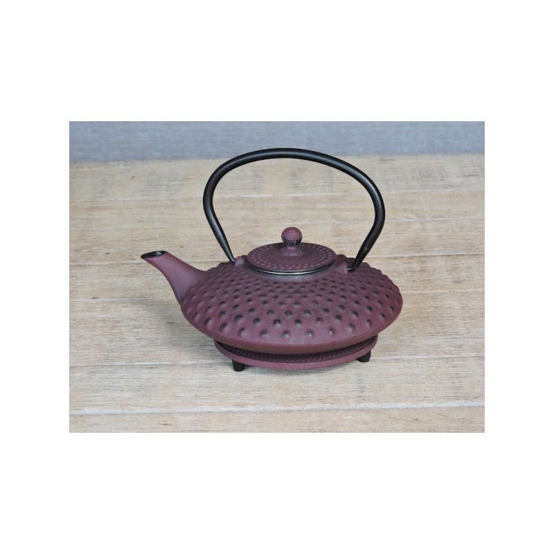 Plum cast iron teapot | Madame Framboise