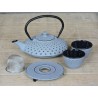 Blue cast iron teapot | Madame Framboise