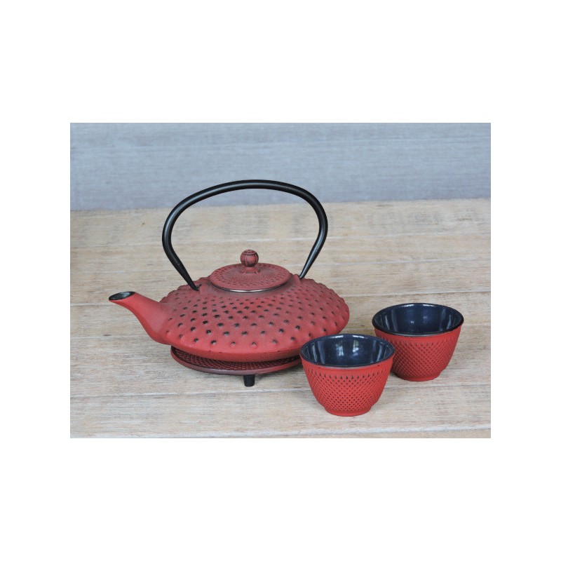 Red cast iron teapot | Madame Framboise